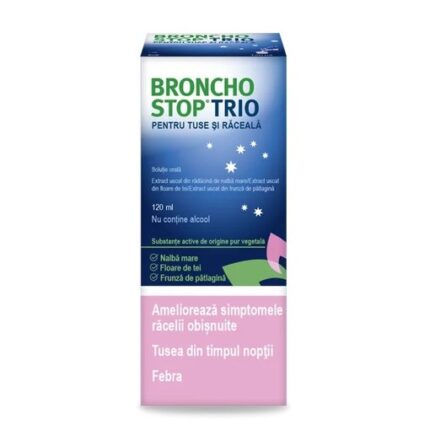 Bronchostop Trio pentru tuse si raceala solutie orala, 120ml, Bronchostop