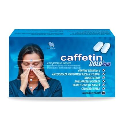 Caffetin Cold Plus, 10 comprimate filmate, Alkaloid