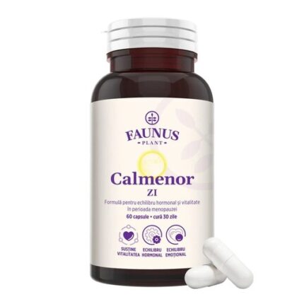 Calmenor Zi, pentru claritate mentala si confort in perioada menopauzei, 60 capsule, Faunus Plant