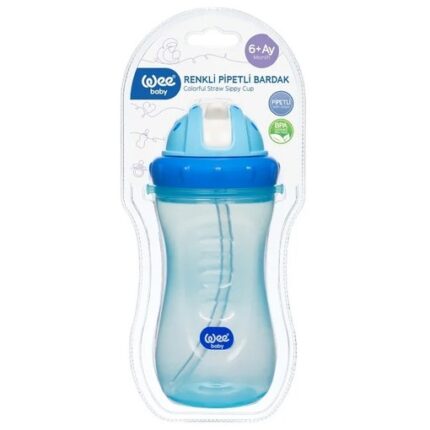 Cana colorata cu pai, 350ml cod 761, Wee Baby