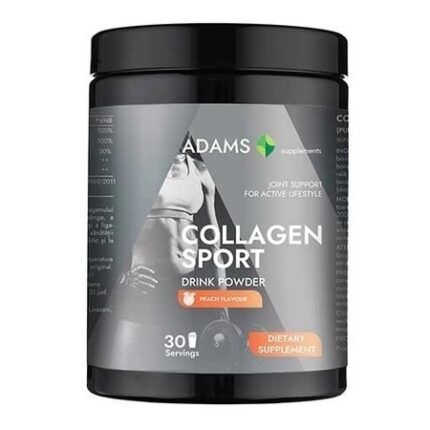 Collagen pulbere instant cu aroma de piersica, 600g, Adams