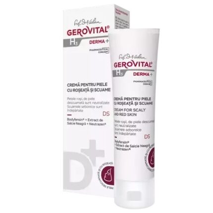 Crema pentru piele cu roseata si scuame H3 Derma+, 50ml, 401, Gerovital