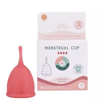Cupa menstruala reutilizabilă Safe, Mărime M – roz, FemiEko
