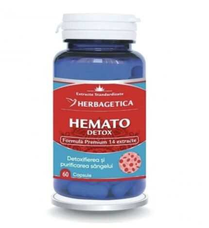HematoDetox, 60 capsule, Herbagetica