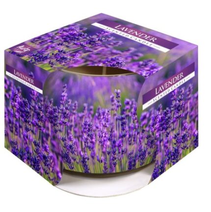 Lumanare Parfumata in Pahar Imprimat, Lavanda