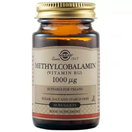 Metilcobalamina Vitamina B12 1000μg, 30 tablete, Solgar