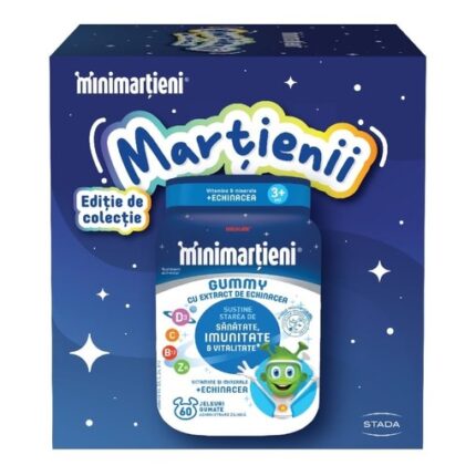 Minimartieni Gummy cu Echinacea, 60 jeleuri + Breloc Cadou, Walmark