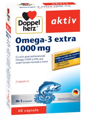 Omega 3 extra, 1000 mg, 60 capsule, Doppelherz