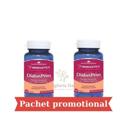 Pachet DiabetPrim, 60+60 capsule, Herbagetica
