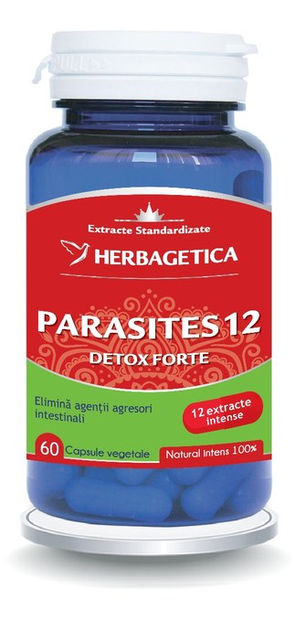 Parasites 12 Detox forte, 60 capsule, Herbagetica