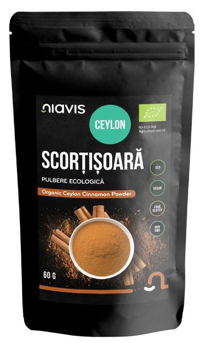 Scortisoara Ceylon Pulbere Ecologica/BIO, 60 g, Niavis