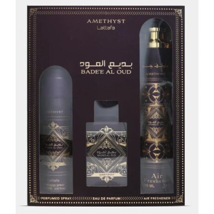 Set Unisex Badee Al Oud Amethyst, Lattafa