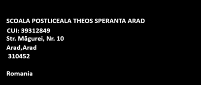 Adresa Școala Postliceală Theos Speranța Arad